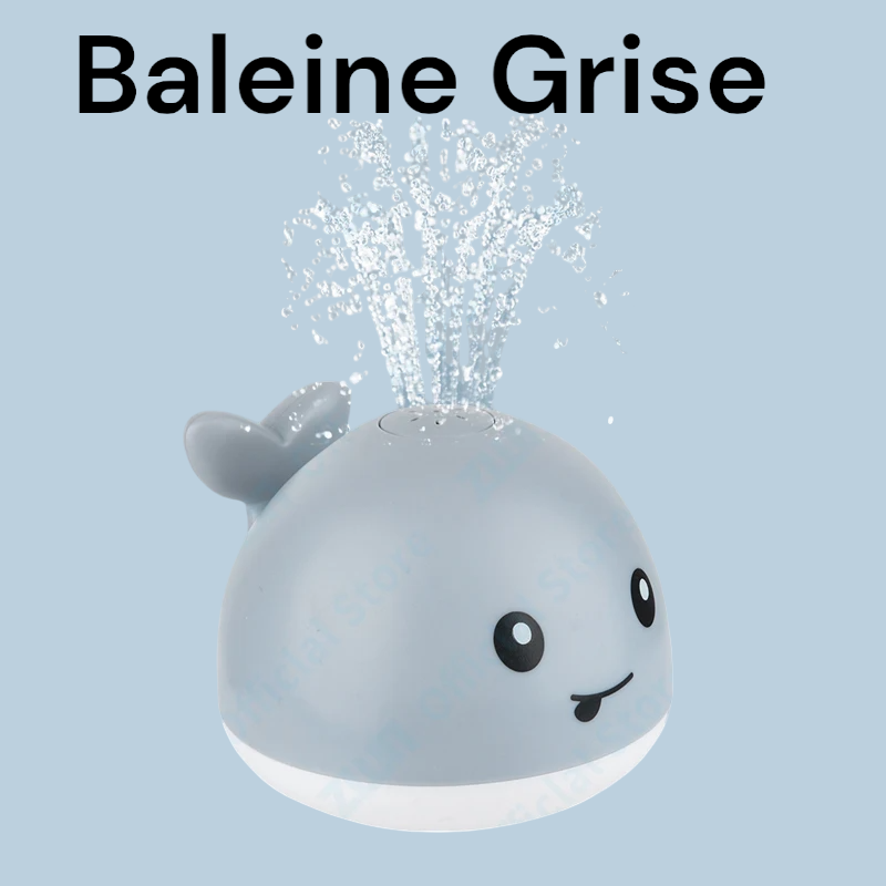 Jouet de bain Baleine Lumineux - Gris