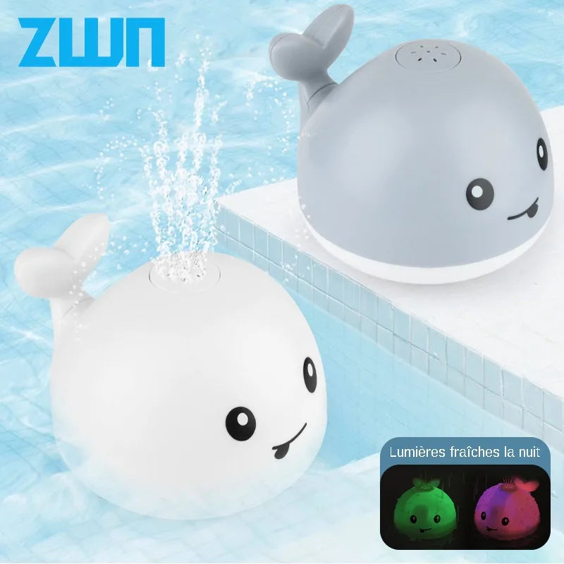 Jouet de bain Baleine Lumineux - Gris