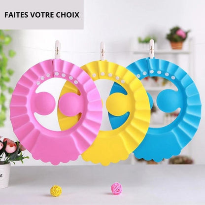 Visière chapeau pour douche bébé - Bleu