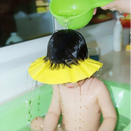 Visière chapeau pour douche bébé - Bleu