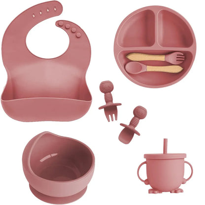 Coffret repas bébé - Rose