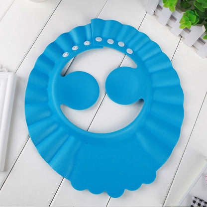Visière chapeau pour douche bébé - Bleu