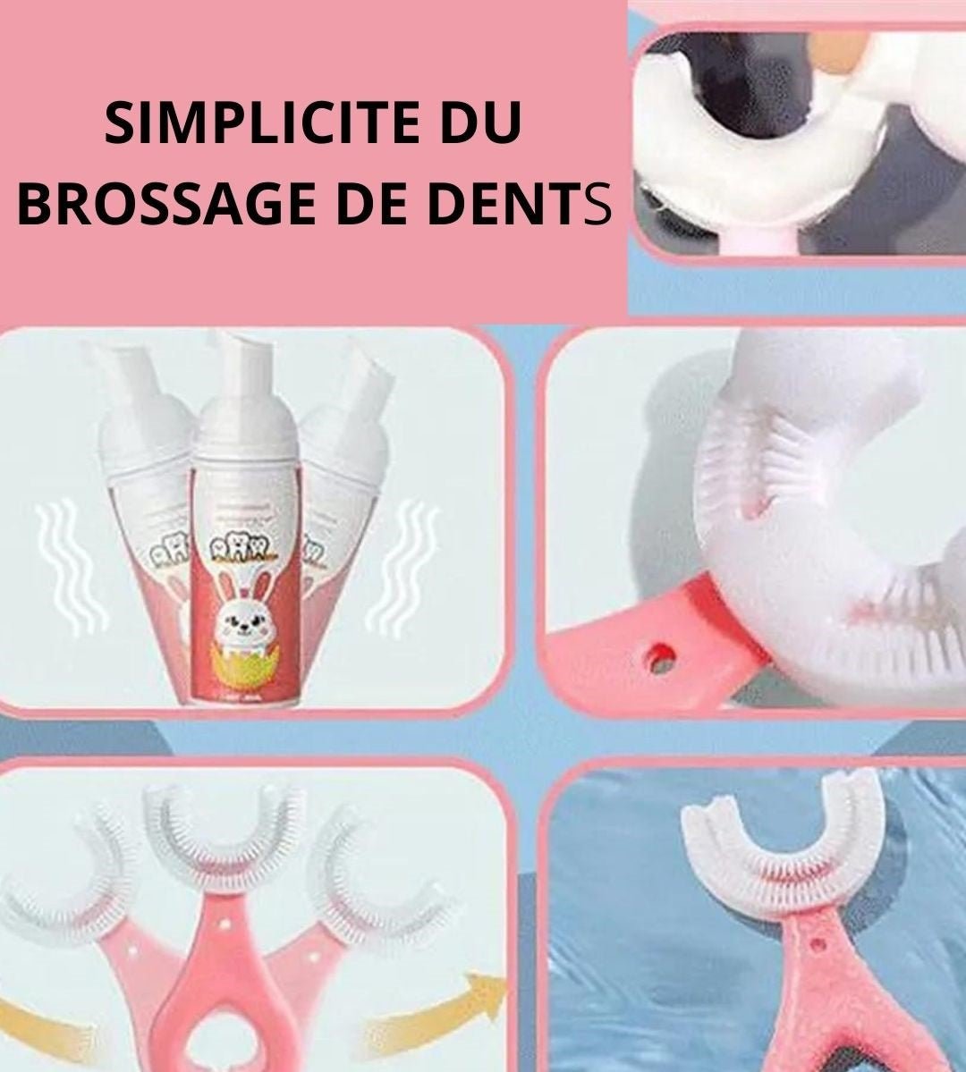 Brosse à dents 2.0 - U360°Teeth™ - | Enfants - TRESORS CALINS